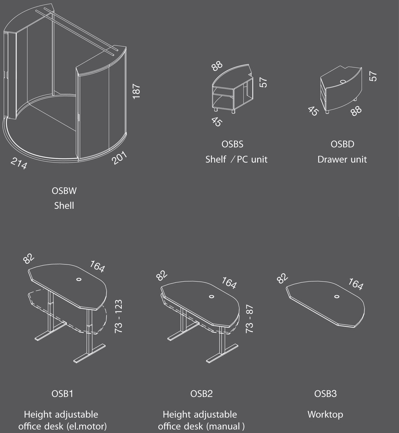 Dizzconcept Рабочее место / офисный остров Officeshell sun-id-1434618 - Вид №5