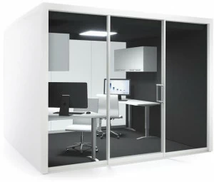 Vetrospace Акустическая мультимедийная офисная будка для встреч со встроенным освещением