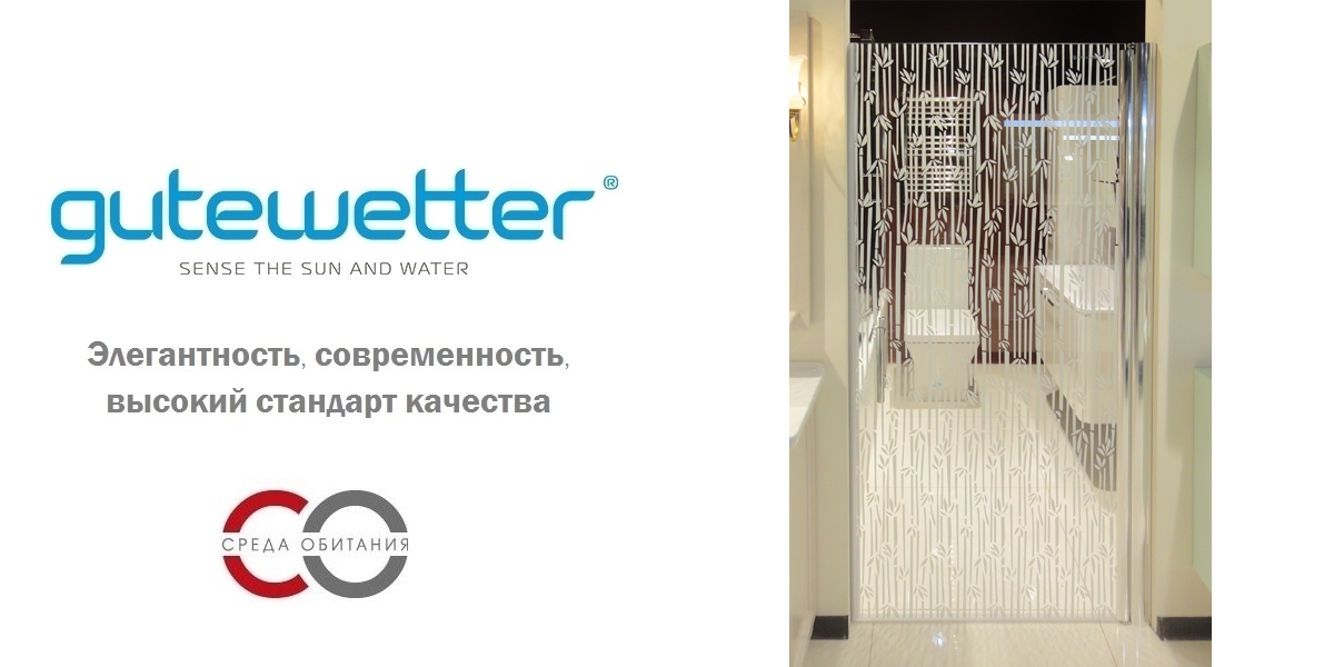 Душевая дверь в нишу 95x190 GK-601 GUTEWETTER LUX DOOR 95X190GK601 - Вид №1