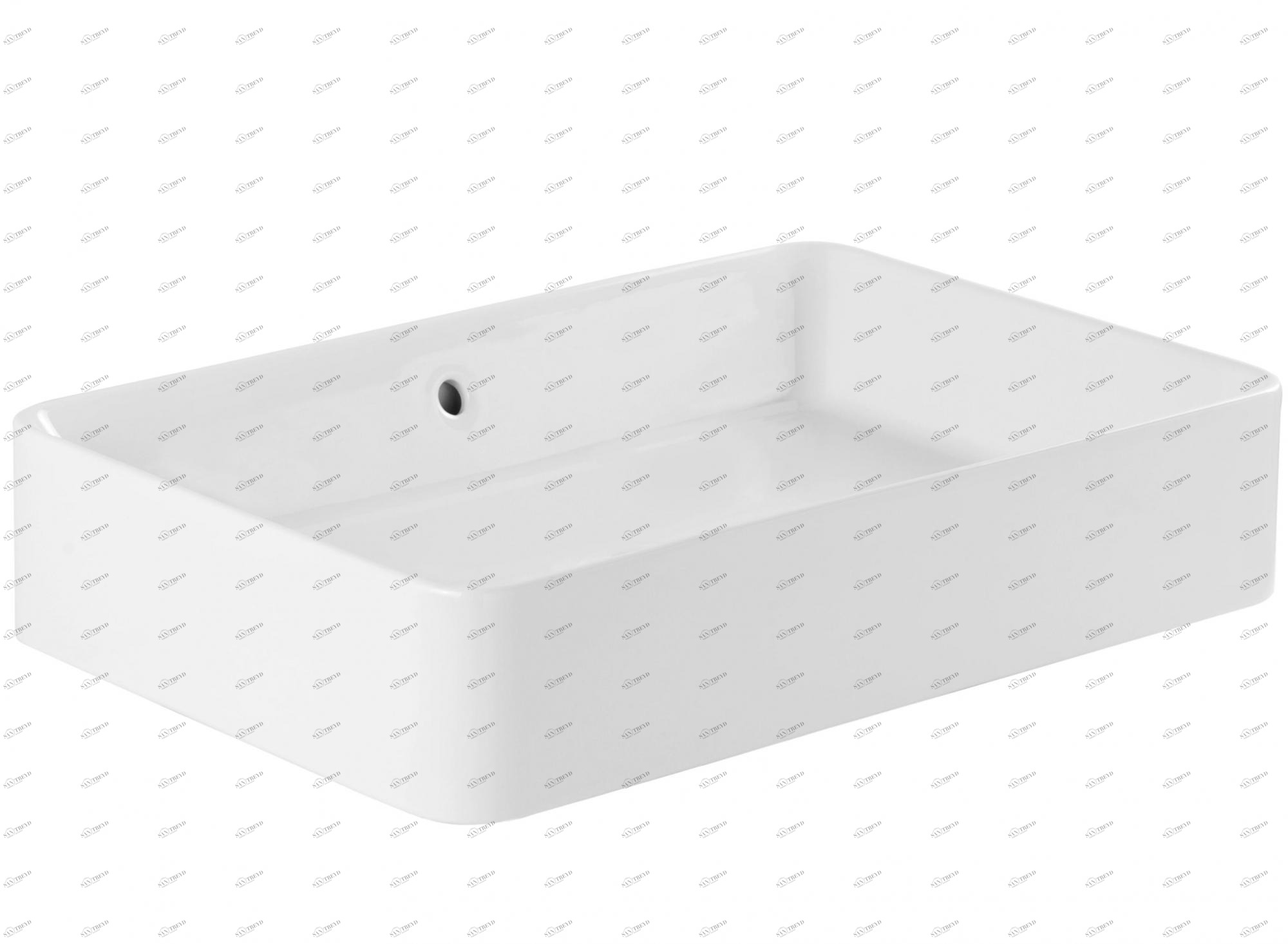 136739004 Накладная раковина на столешницу  прямоугольная Sanindusa 