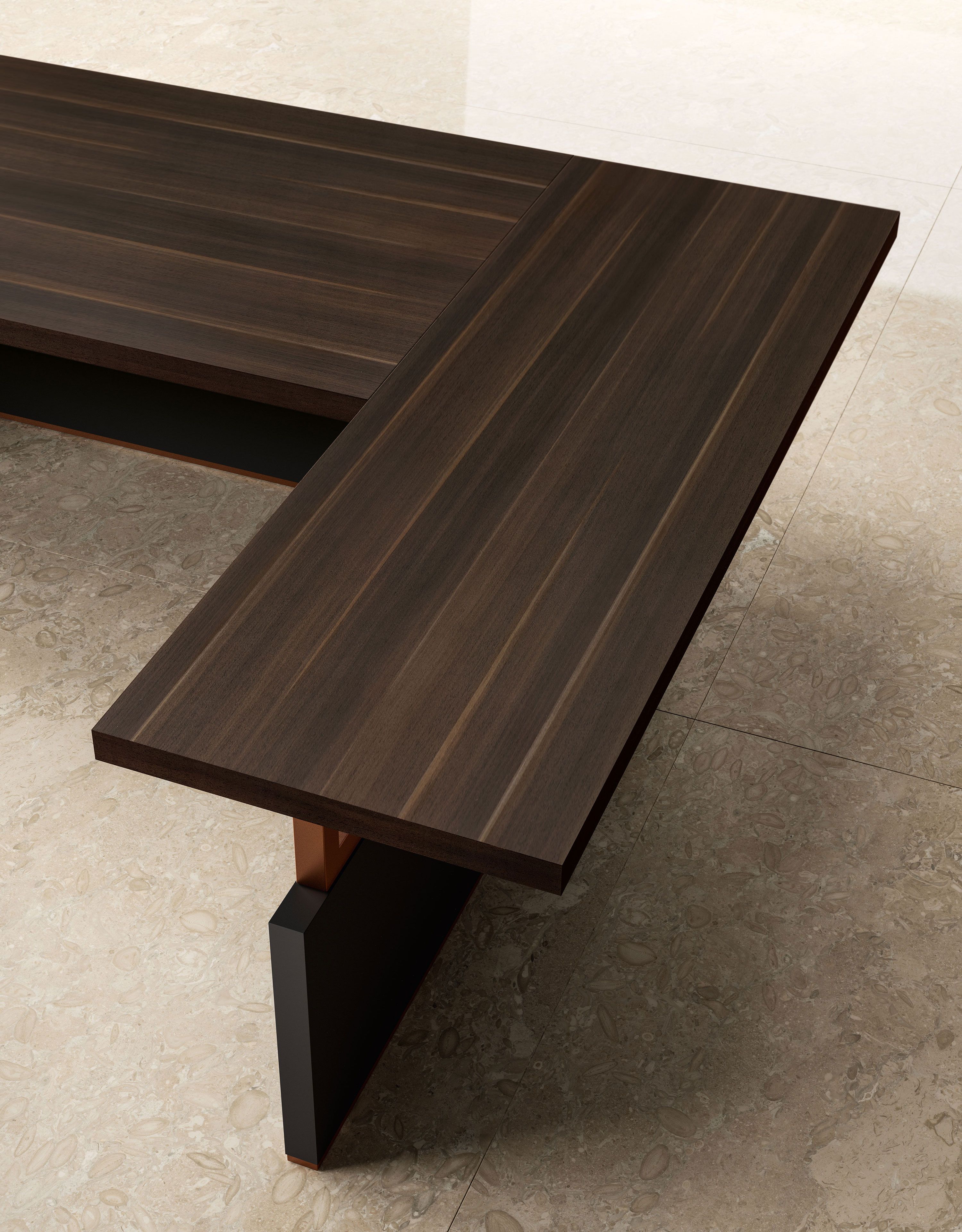 Деревянный угловой исполнительный стол About Office Bold58 ARCH-00086361 - Вид №1