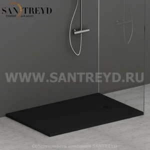 DP12080504 Душевой поддон 120х80 см цвет Черный бархат Globo DOCCIAPIETRA Италия