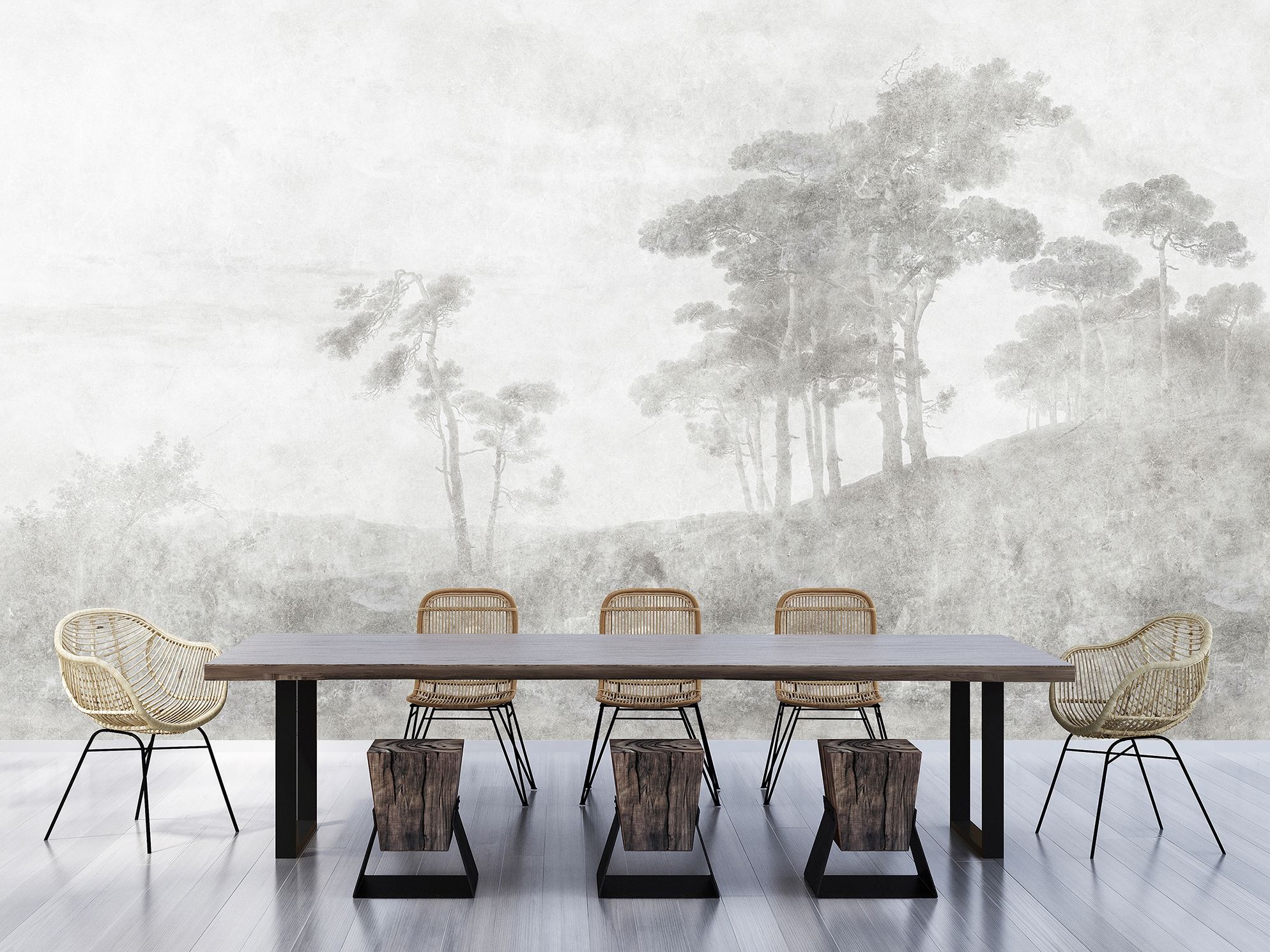 Моющиеся нетканые обои с пейзажами Architects Paper Walls by Patel III ARCH-00073289