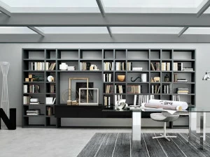 MisuraEmme Открытый лакированный деревянный стеллаж Misuraemme