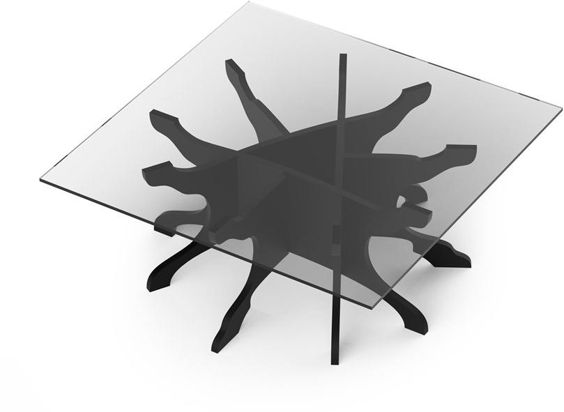 ALBEDO Низкий квадратный журнальный столик из березы Tale sun-id-1477568 - Вид №1