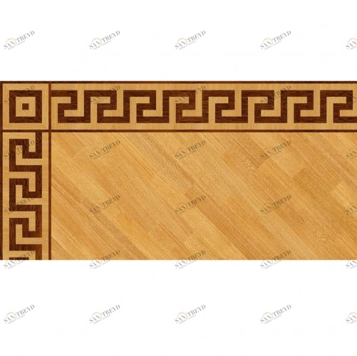 Художественный паркет Da Vinci Паркетный Бордюр 26-154 Орех Европейский (Грецкий) Селект (Гладкая) 1000х200 мм 26011154