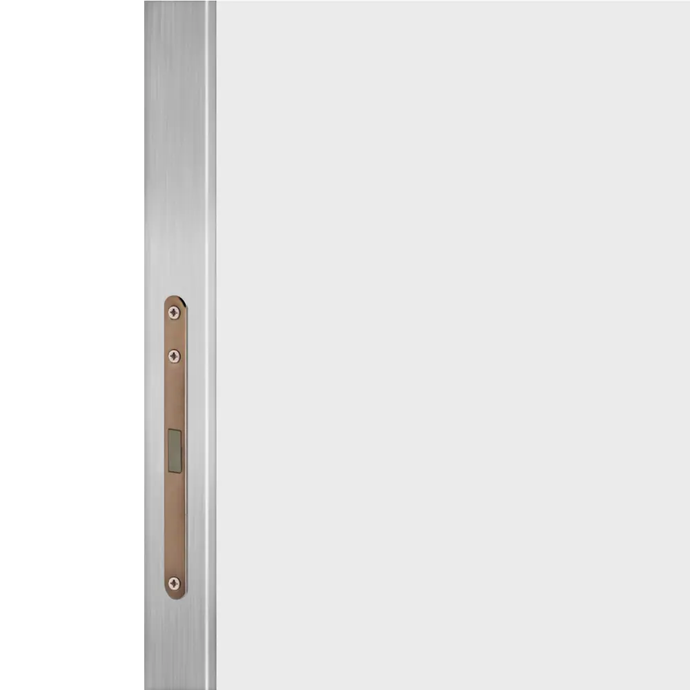 Дверь межкомнатная глухая с замком комплекте Invisible 70x230 см левая алюминиевая кромка цвет белый 89383075 STLM-2138319 VELLDORIS  - Вид №2