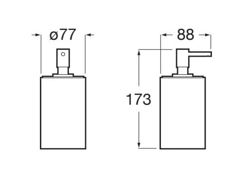Пластиковый дозатор мыла Roca Рондо ARCH-00029033 - Вид №3