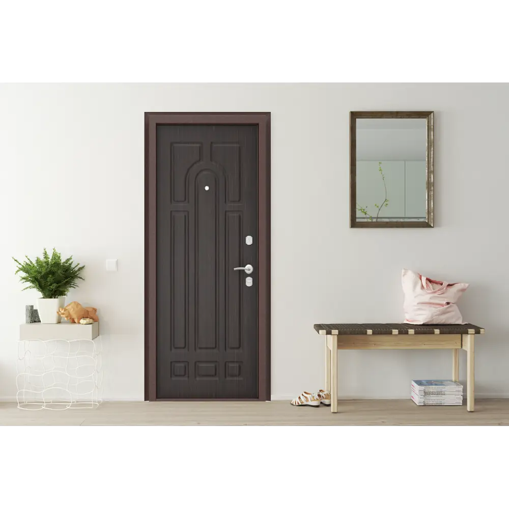 Дверь входная металлическая Оптим 88x205 см правая венге DOORHAN STLM-2209541 - Вид №4