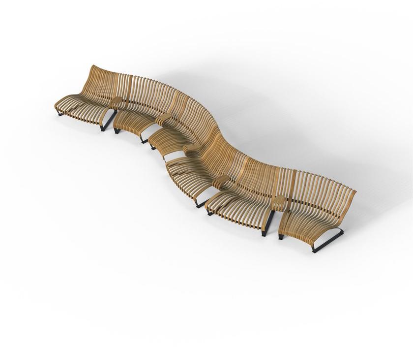 Green Furniture Concept Скамья со спинкой Nova c sun-id-1377962 - Вид №5