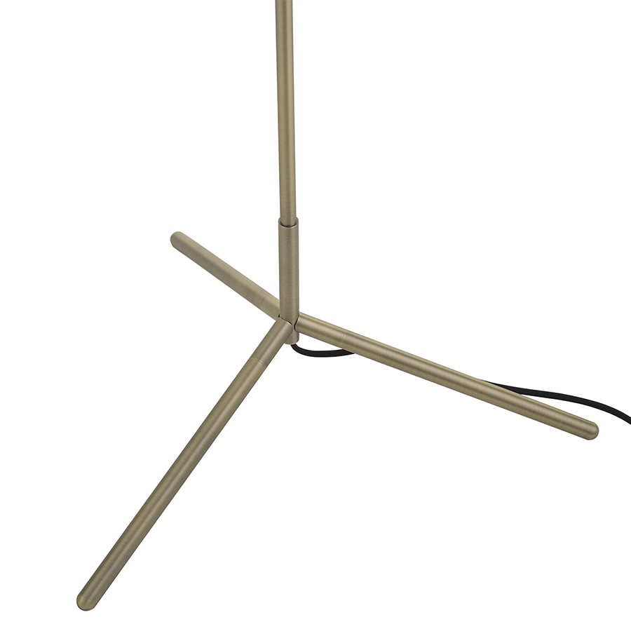 3577_01184011 Лампа напольная silk, 150 см, белое опаловое стекло/античная латунь Frandsen  - Вид №3