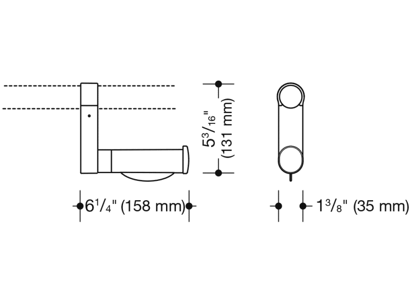 801.50US010 Комплект обновления держателя рулона туалетной бумаги (США) HEWI USA Produkte  - Вид №2