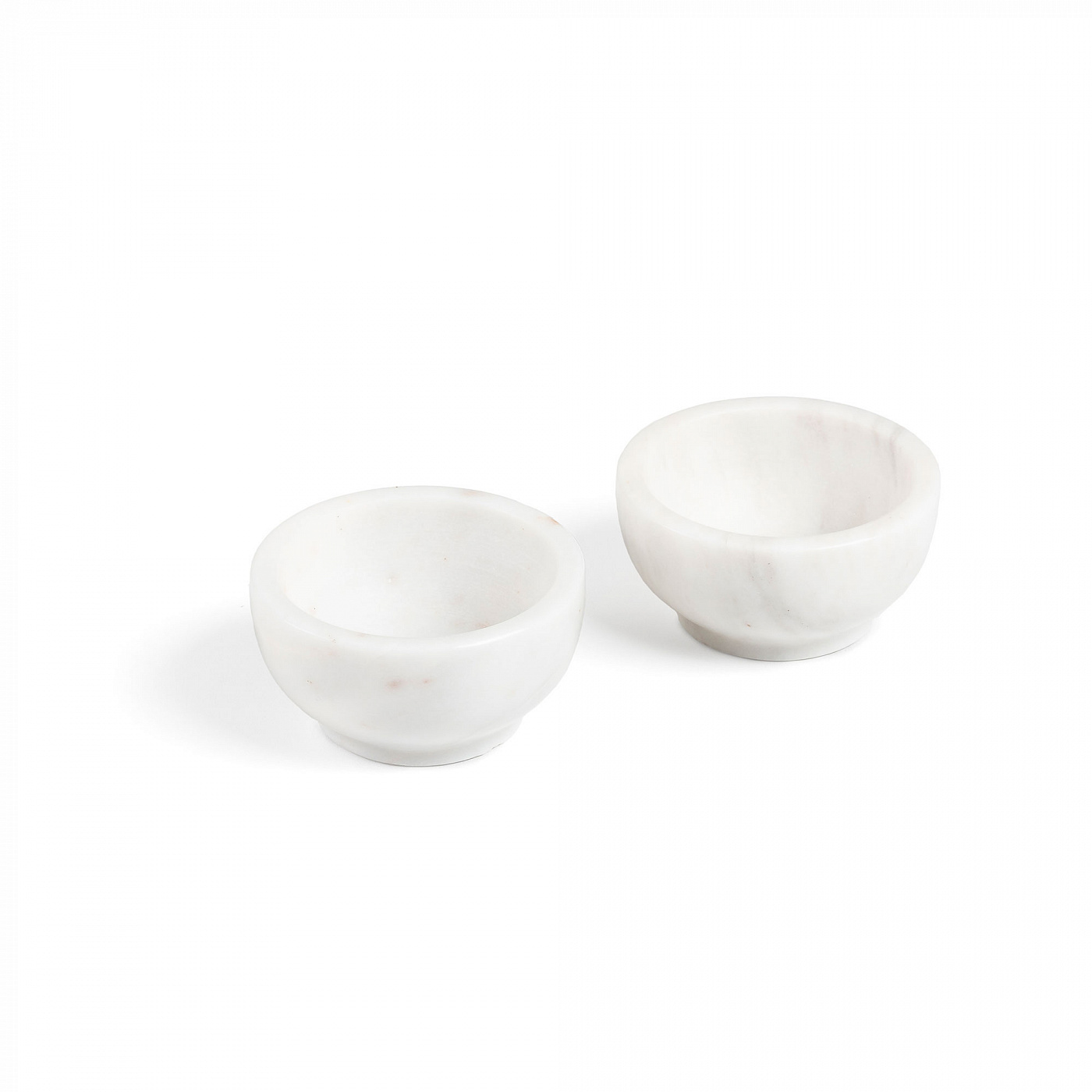 067423 Набор из 2 чаш мраморный белый La Forma Callhan 