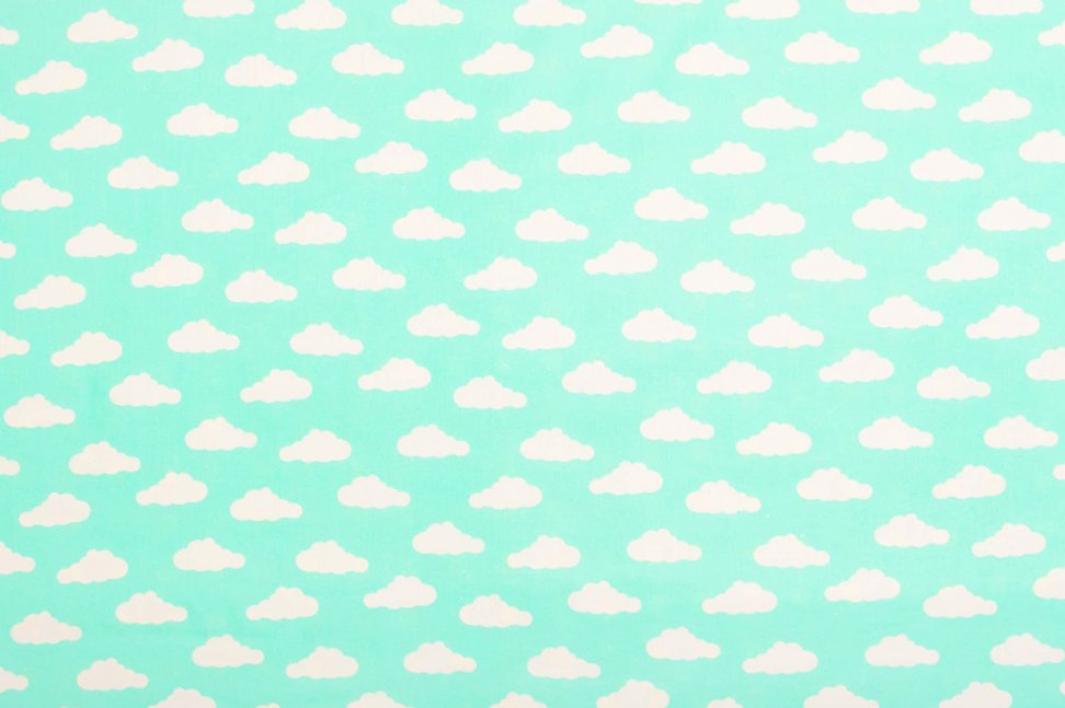 Детское постельное белье "Облака", мятный фон БЕЛЬМАРКО  327418 Голубой Santreyd  - Вид №3