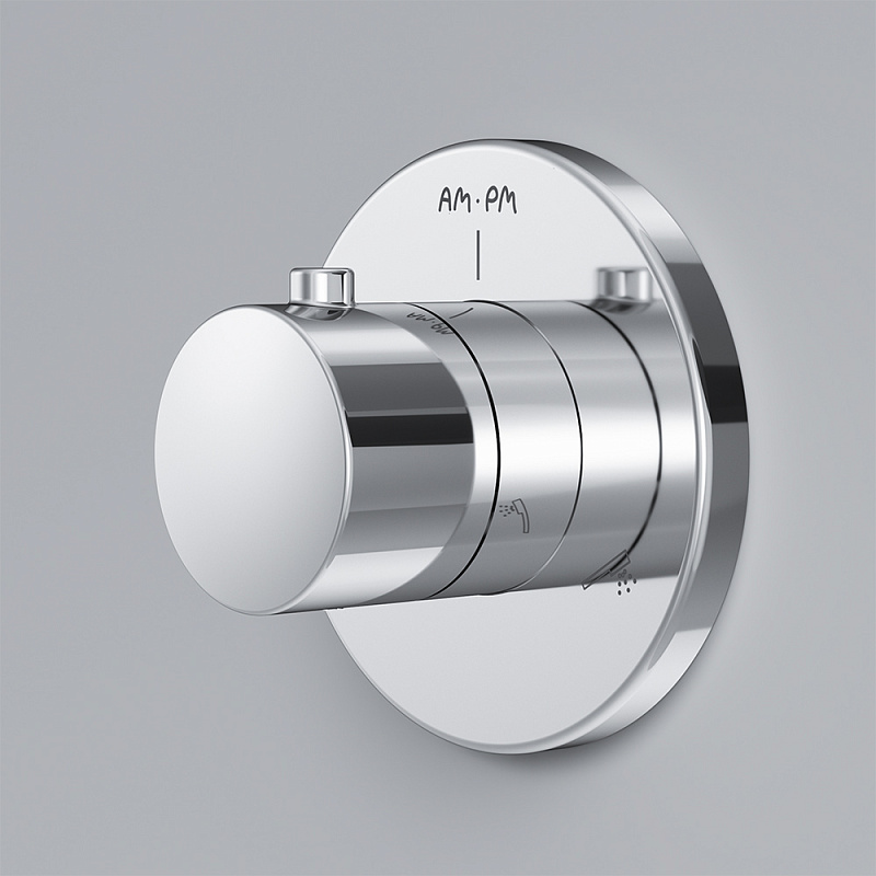 F0800100 Переключатель на три положения монтируемый в стену хром шт. AM.PM  - Вид №2