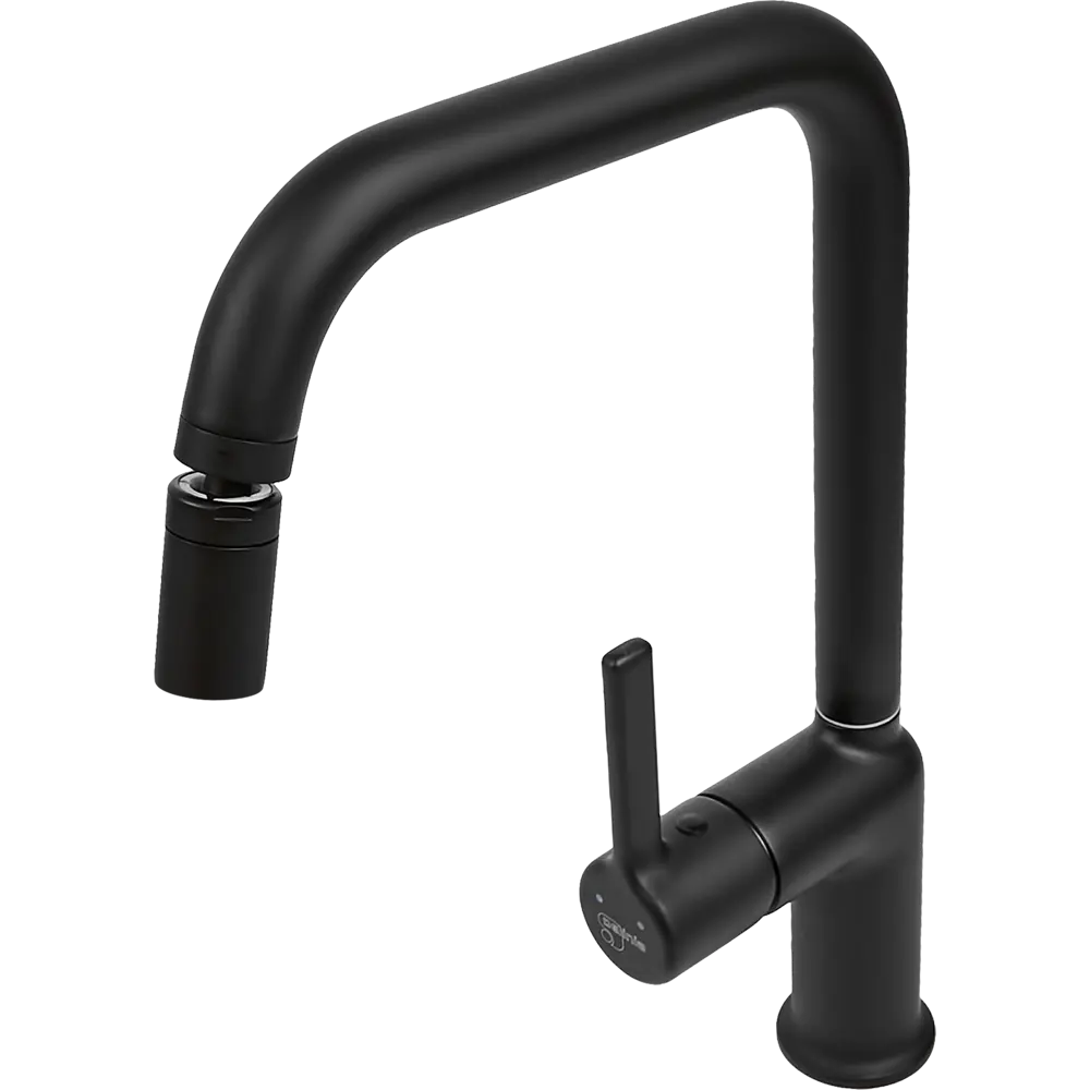 Смеситель Delinia Ина для кухни - черный матовый с однорычажным управлением 88780357 STLM-0880671 - Вид №10