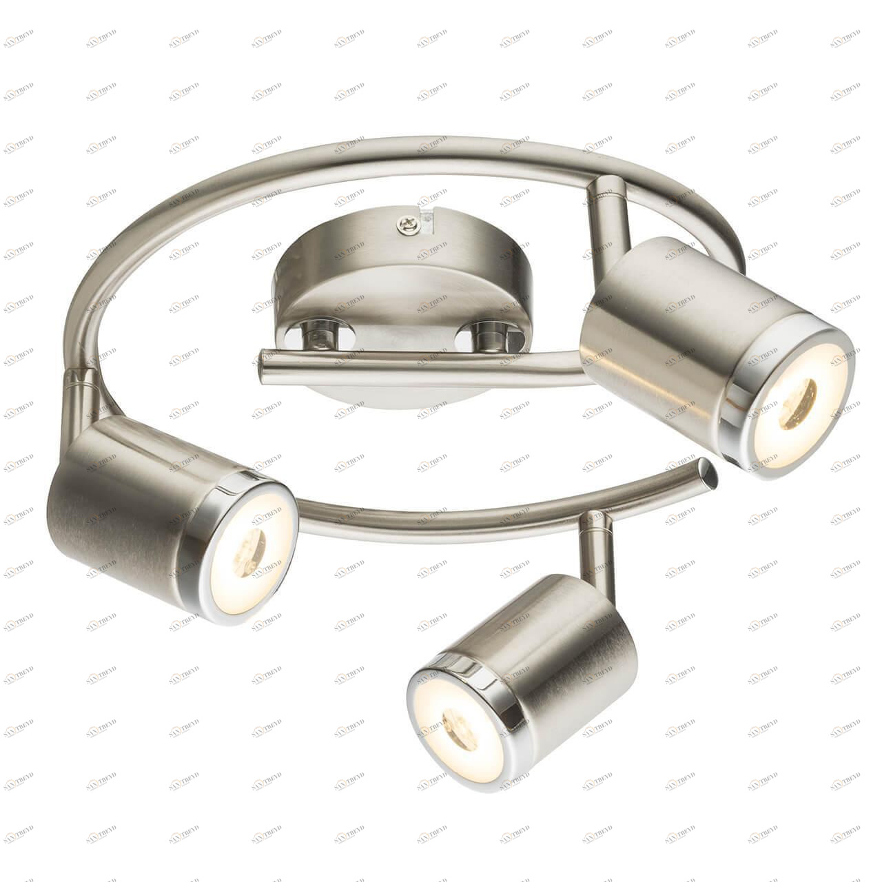 Светодиодный спот серебристый матовый Globo Comore 56958-3 GLOBO COMORE 00-3924248 Никель Ceramica Globo 