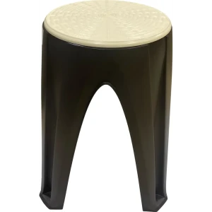 Табурет садовый Ingreen Rattan вращающийся пластик коричневый/бежевый