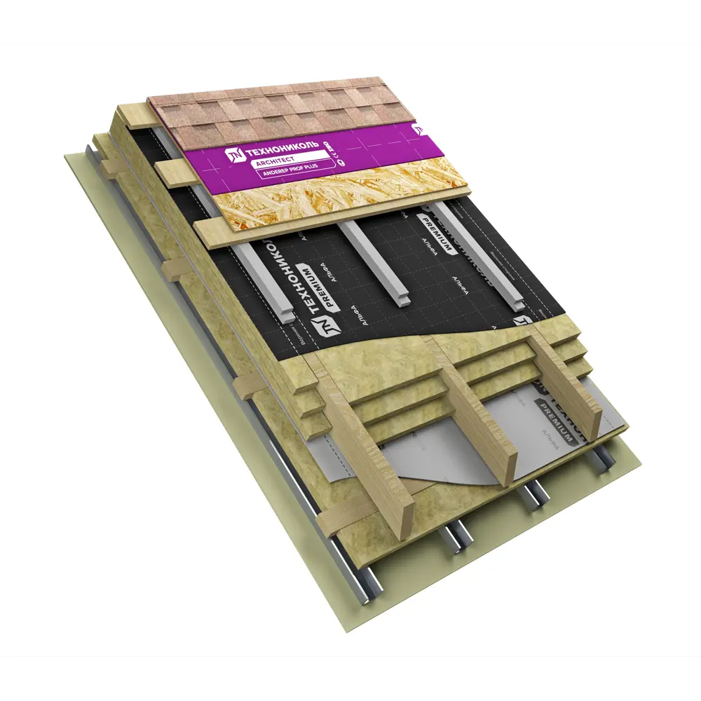 Коньково-карнизная черепица Технониколь Mida красный STLM-2036461 - Вид №6