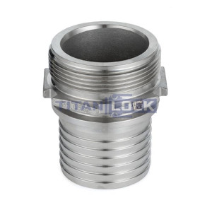 0,75in, штуцер с наружной резьбой под рукав, нерж. сталь, TLSM19SS TITAN LOCK