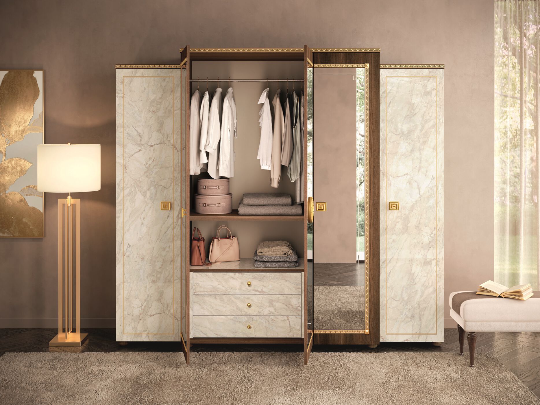 Шкаф с зеркалом Arredoclassic романтика ARCH-00066554 - Вид №1