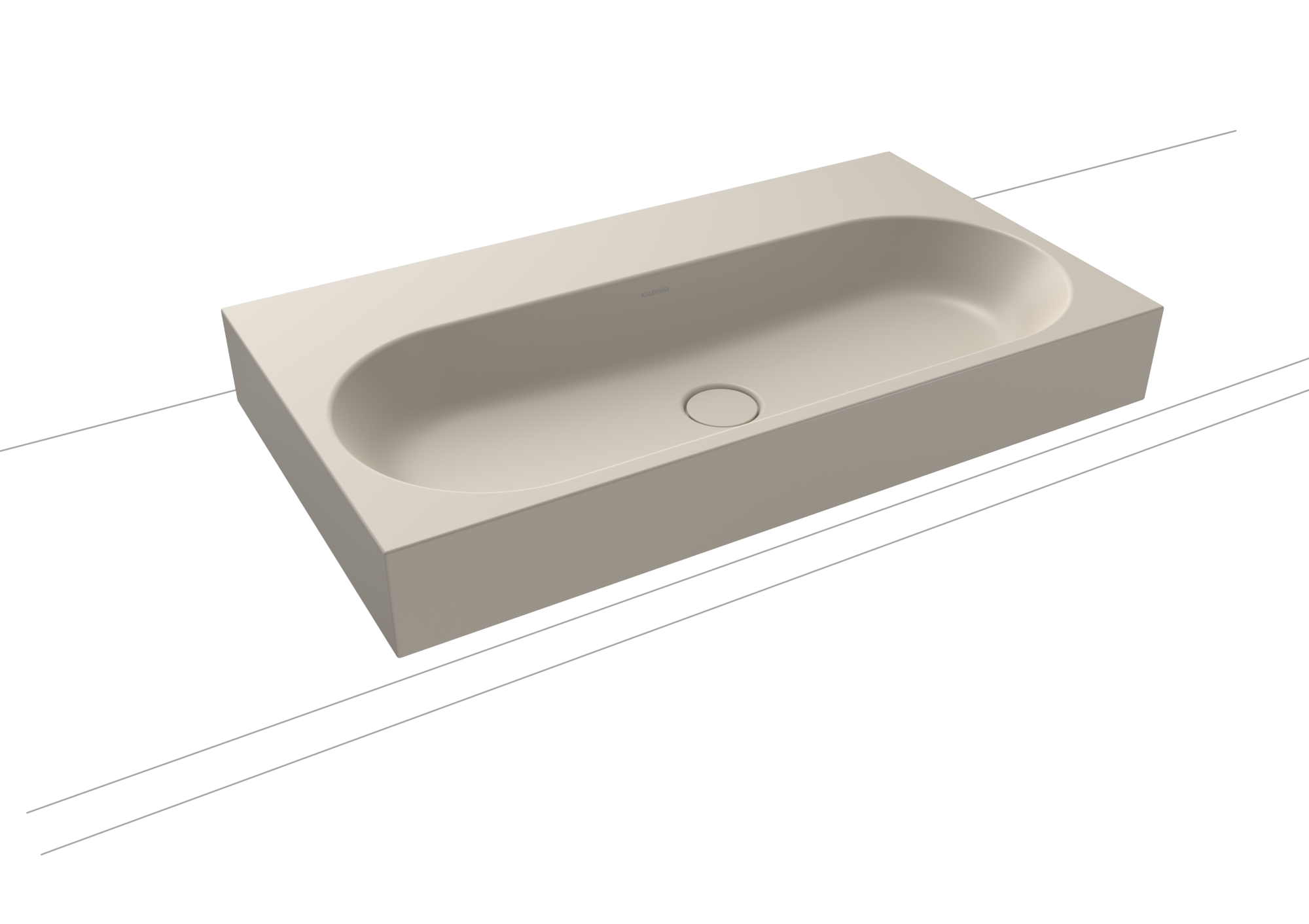 Умывальник KALDEWEI Сталь эмалированная 3058 445 теплый серый 10 30583319445