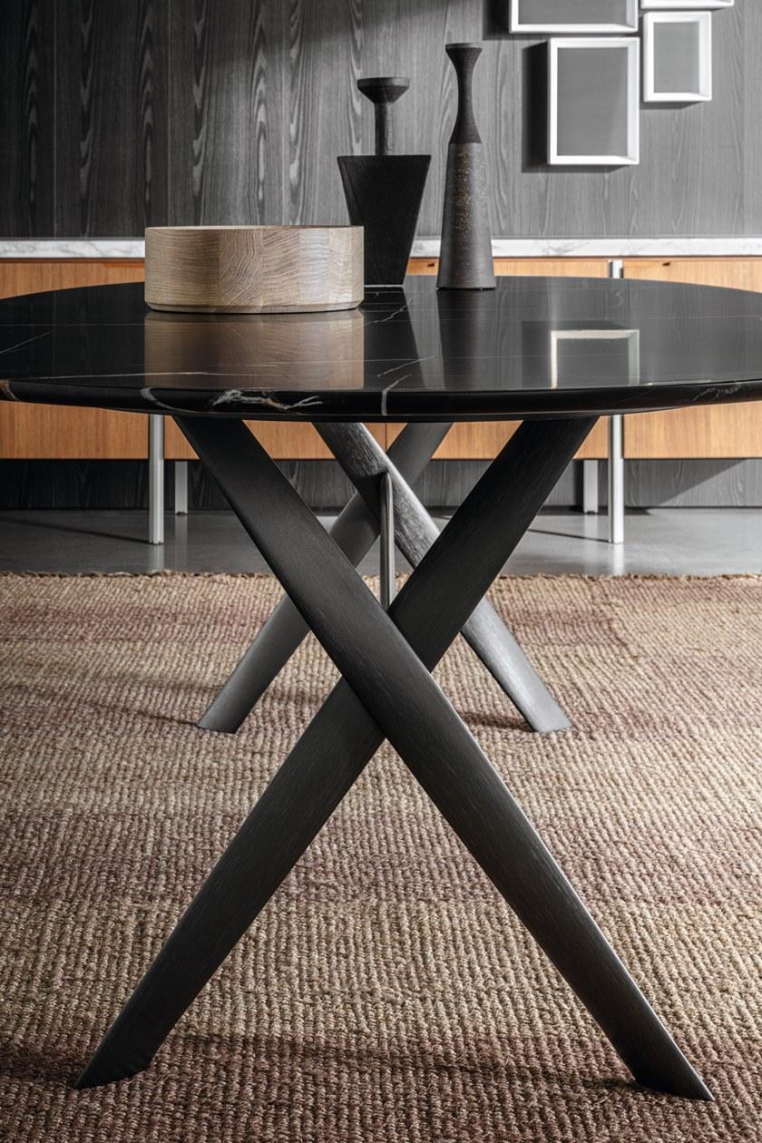 Molteni & C. Овальный мраморный стол с алюминиевым основанием sun-id-1447968 - Вид №2