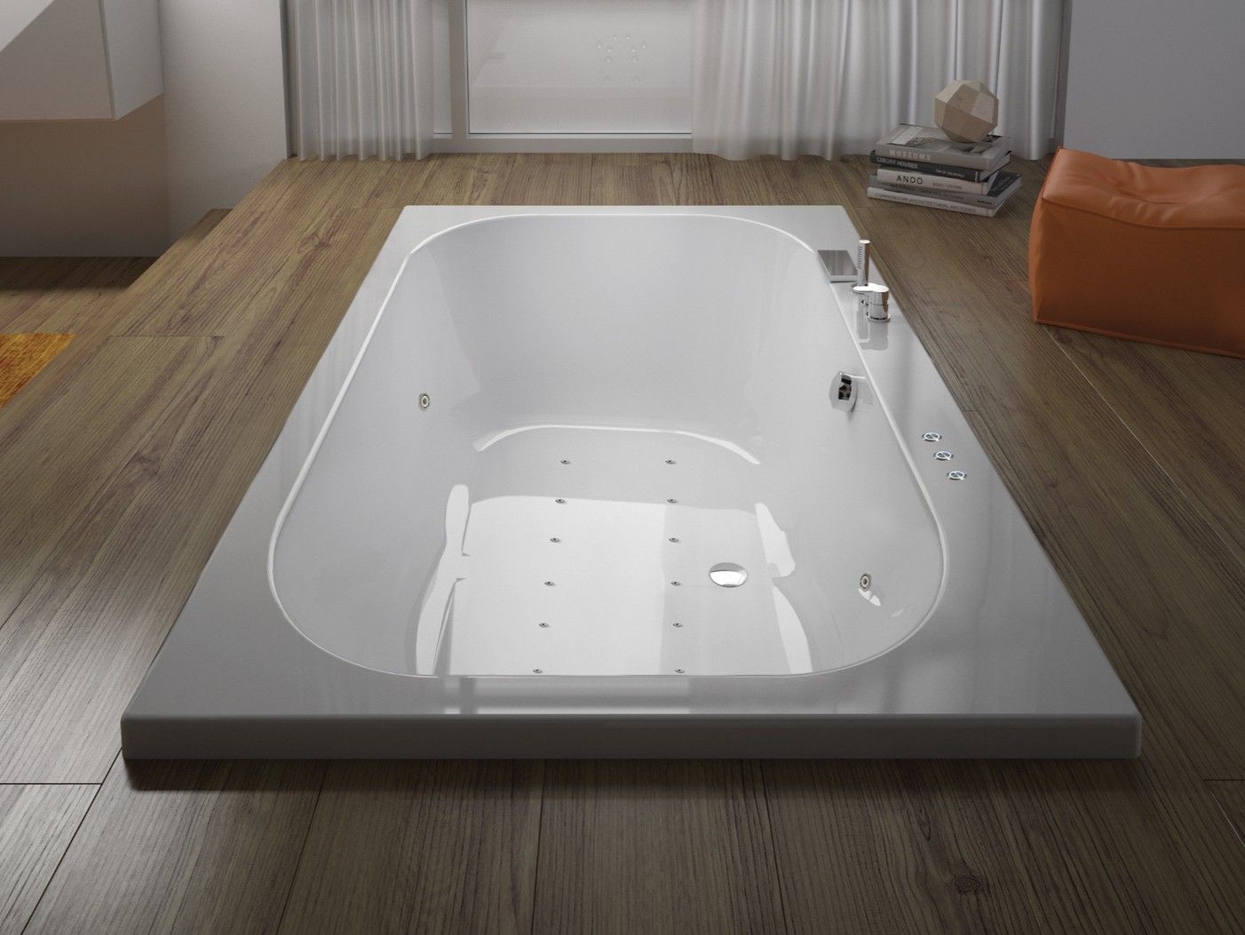 Встраиваемая прямоугольная ванна с гидромассажем Kinedo BOSSANOVA ARCH-00110509 - Вид №1