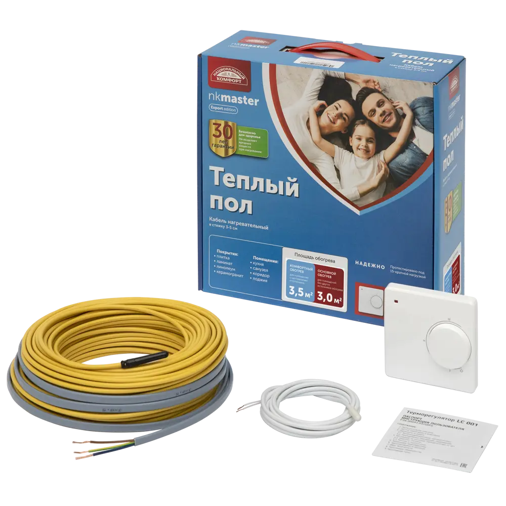 Нагревательный кабель для теплого пола Теплолюкс Национальный Комфорт 43 м, 525 Вт STLM-2038733 - Вид №2