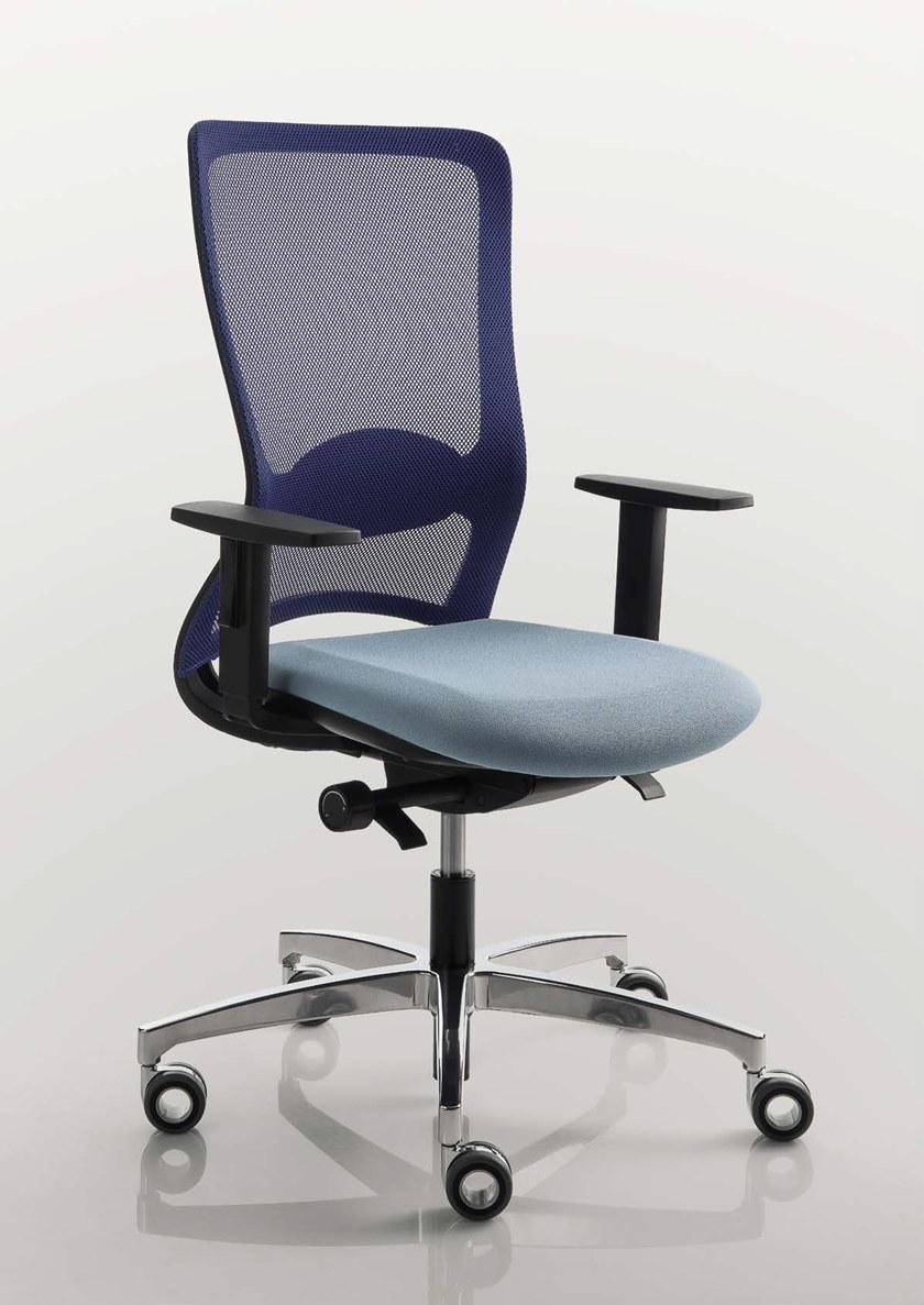 Luxy Сетчатое офисное кресло на 5 спиц с подлокотниками на колесиках Pop sun-id-1393731 - Вид №2