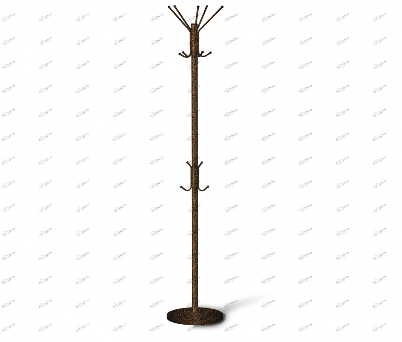 Вешалка напольная офисная разборная медно-чёрная SHEFFILTON ДИЗАЙНЕРСКИЕ 015518 Чёрный 