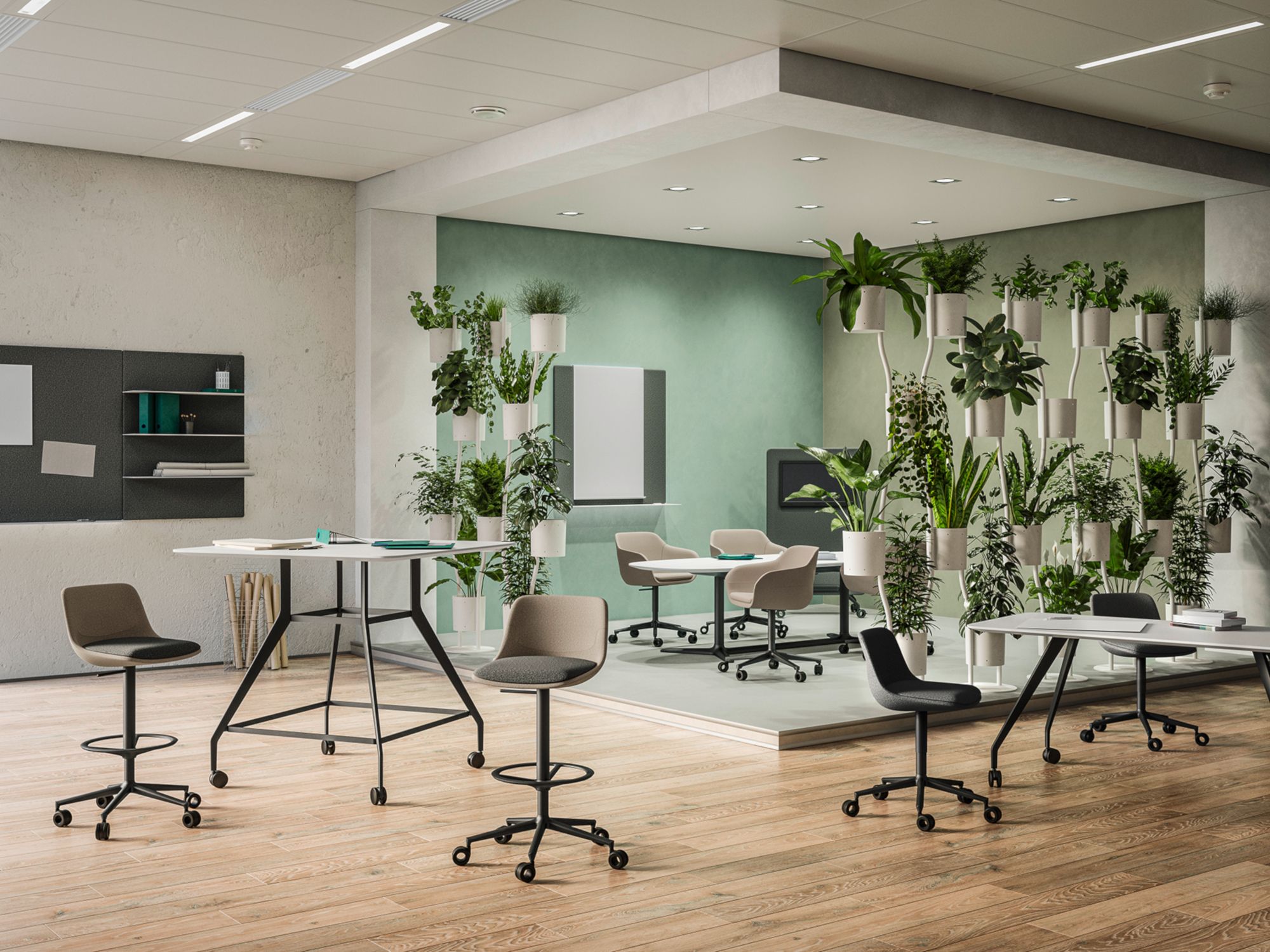 Поворотный регулируемый по высоте 5 спиц офисный стул Brunner crona ARCH-00109939 - Вид №3