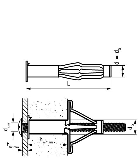 6105601 WCP Анкер для Полых Стен металлический анкер с шурупом для полых стен walraven  - Вид №1