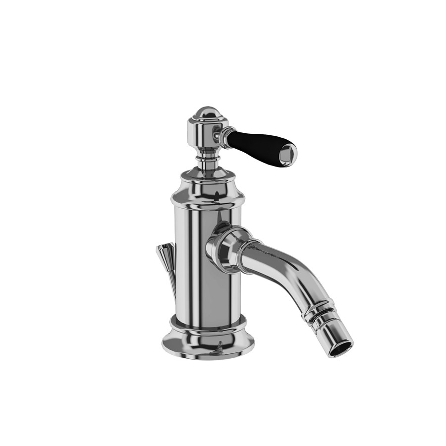 Burlington Arcade Смеситель для биде, однорычажный, Arcade, со сливным клапаном Хром с рукояткой Crosshead ACL13C  - Вид №4