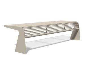 Скамья из нержавеющей стали без спинки