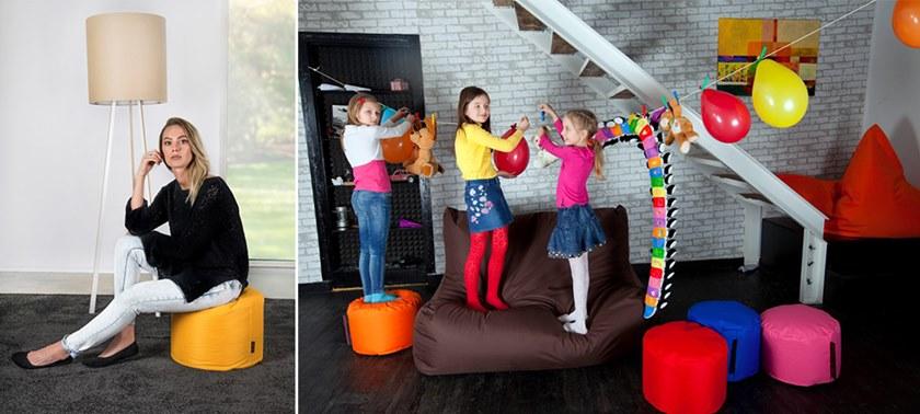 Pusku pusku Мягкий круглый пуф со съемной крышкой Riviera sun-id-1461036 - Вид №5