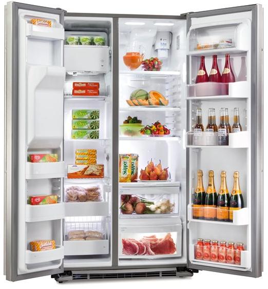 mabe Американский встраиваемый холодильник с диспенсером для льда класса а + Side by side | prof. 61cm Ore24cgfsstre - Вид №1