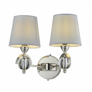 Бра настенное белое Lumien Hall "Амелия" LH1037/2W-CR LUMIEN HALL АМЕЛИЯ 00-3931784 Белый