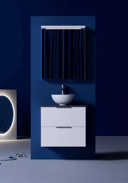 1390226 Шкаф Для Умывальника Компактная Форма Vitblank 600 Hafa  Белый  - Вид №2