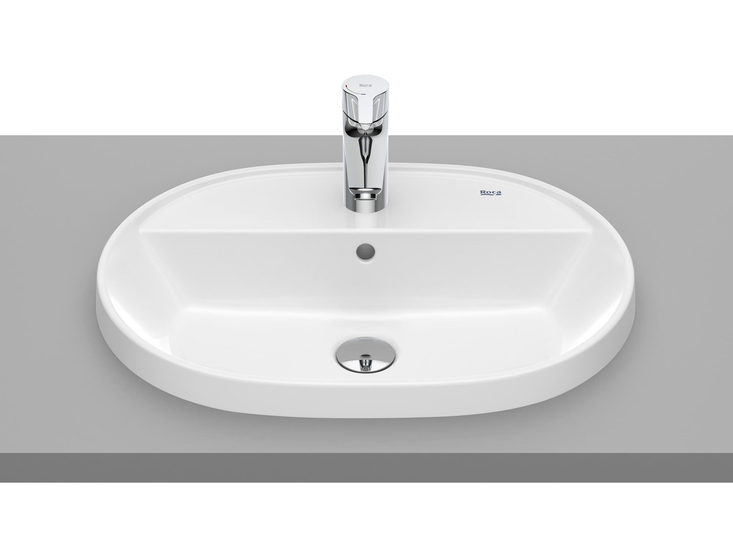 Фарфоровая раковина с полукруглой овальной раковиной Roca The Gap ARCH-00094000 - Вид №1