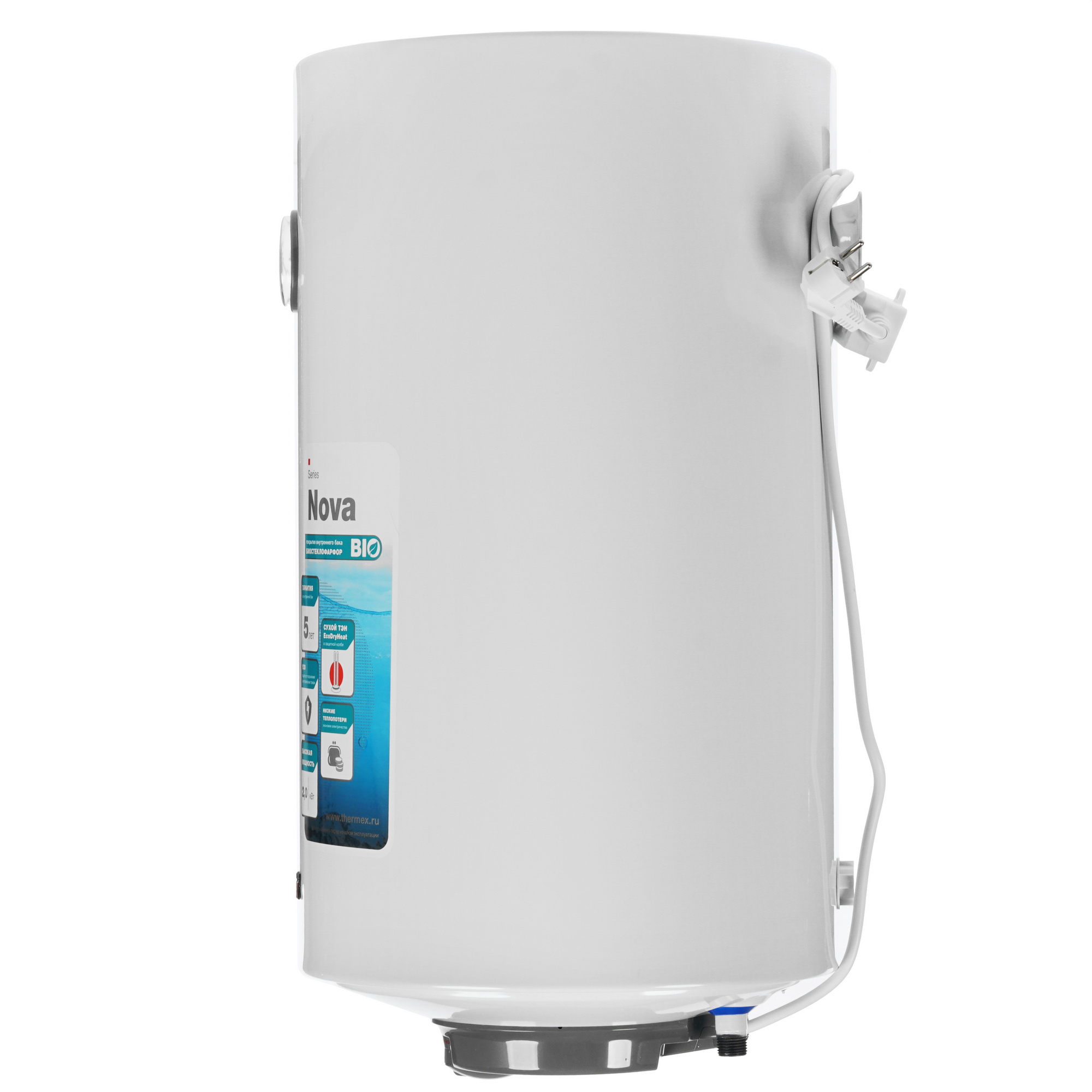 1293372 Водонагреватель электрический Thermex Nova 50 V Slim STDN-0033813 - Вид №2