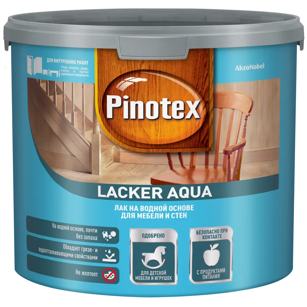 PINOTEX Aqua Lacker — термостойкий лак для бань и саун 86543737 STLM-0069868 - Вид №1