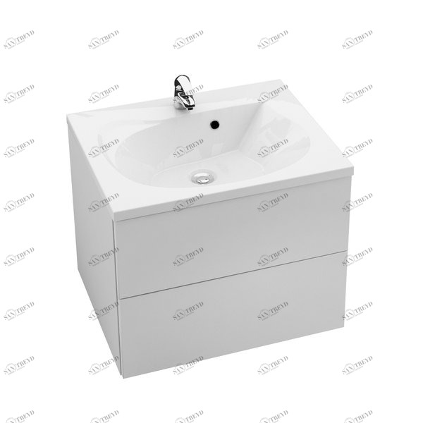 Тумба под умывальник SD 760 ROSA II береза/белая Ravak X000001294