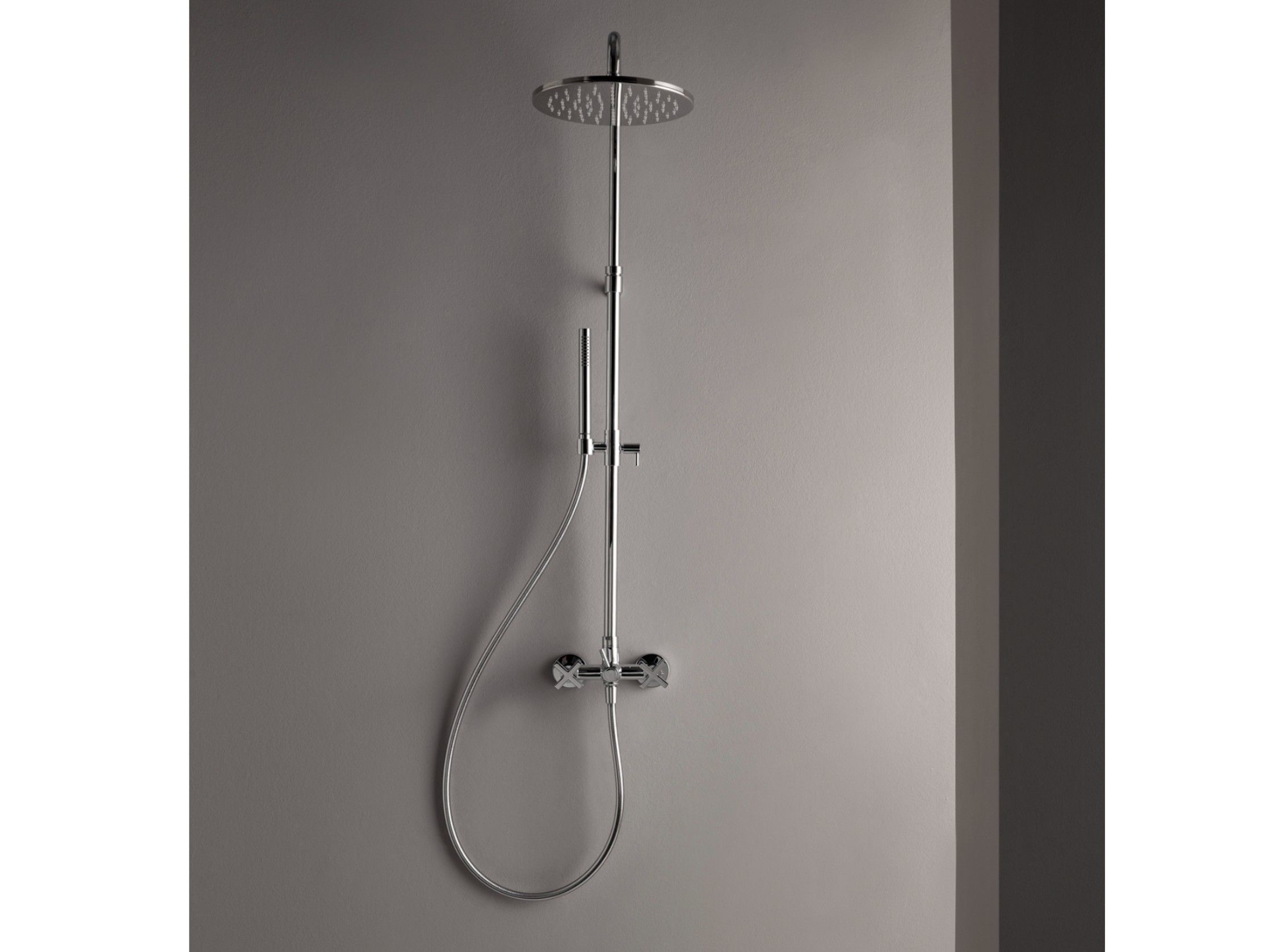 Латунная настенная душевая колонна с душем Rubinetterie Treemme ARCH-00087328 - Вид №1