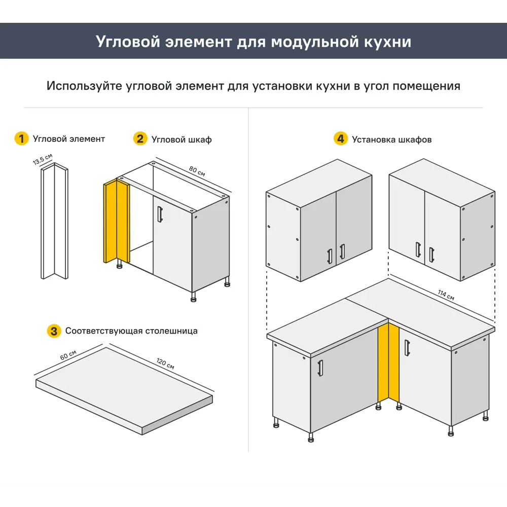 Напольный шкаф Агидель 100x82.5x58 см KONSENSA ЛДСП цвет белый STLM-2026488 - Вид №14
