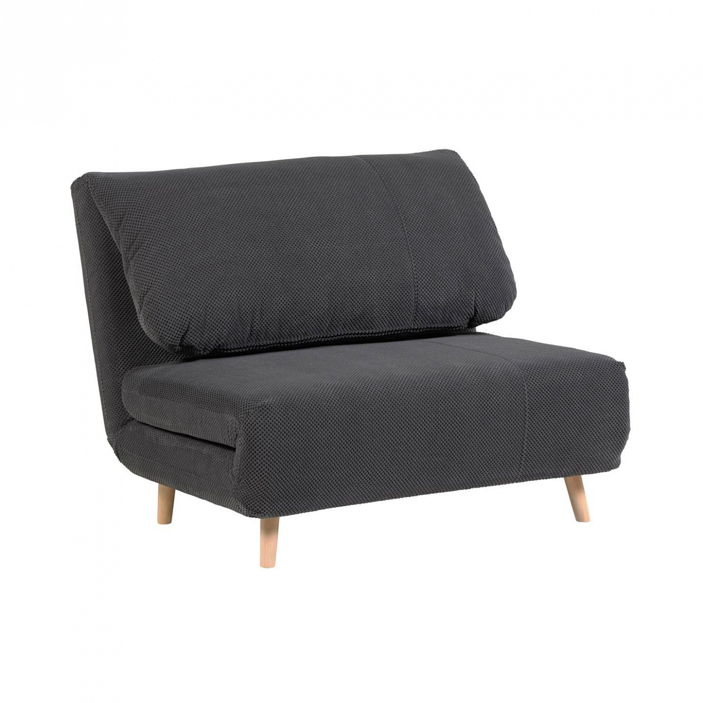 091496 Диван-кровать темно-серый вельветовый 106 cm La Forma Keren  - Вид №1