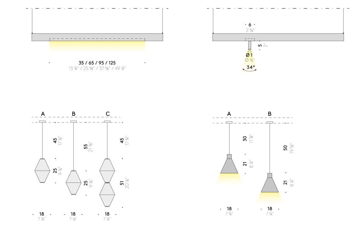Стальной светодиодный подвесной светильник DE PADOVA LINEAR LIGHT SYSTEM ARCH-00058740 - Вид №23