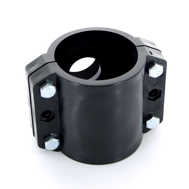 Врезка монтажная 75 x 1" ВР, 4 болта, для труб ПНД UNIDELTA 1019075004 - Вид №1