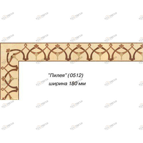 Художественный паркет Da Vinci Паркетный Бордюр 26-065 Орех Европейский (Грецкий) Селект (Гладкая) х мм 26011065
