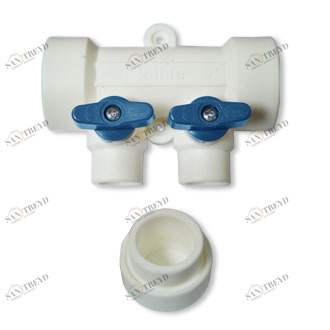 Коллектор 40х20х2 вых. син. TR-ТВ PROAQUA 271213